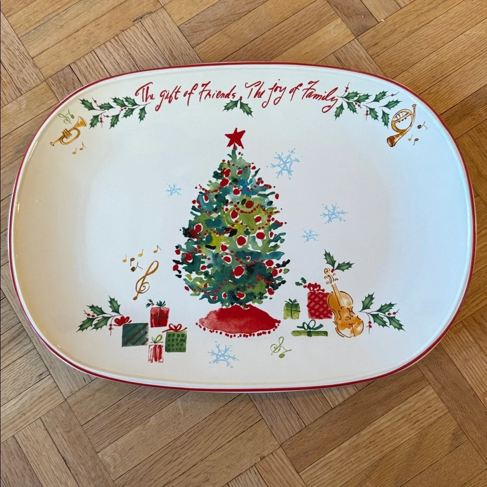 Lenox Holiday Platter – The Gift of Friends, The Joy of Family | Lenox Holiday - Picture 1 of 3